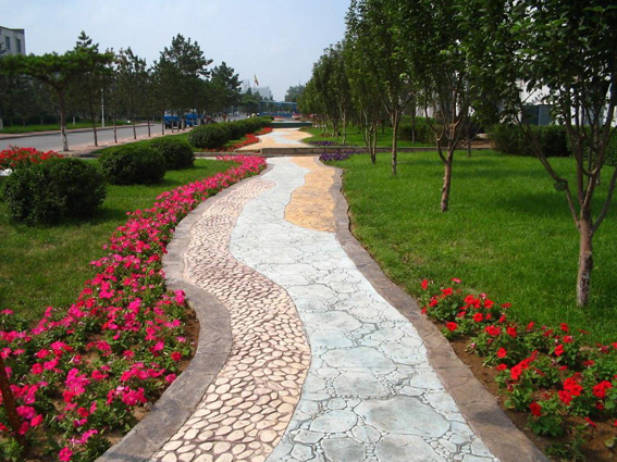 印花及透水地坪